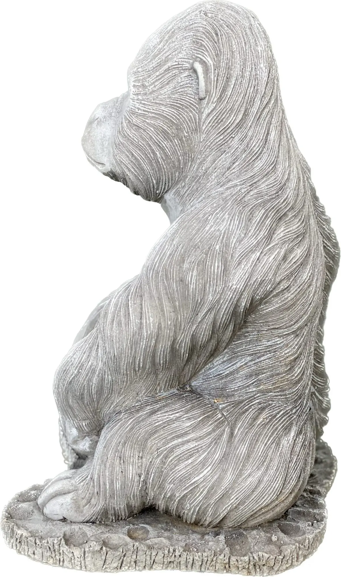  Product image 7 of the product “Barney - Gorilla seated on a base, 43 cm H | cast stone ”